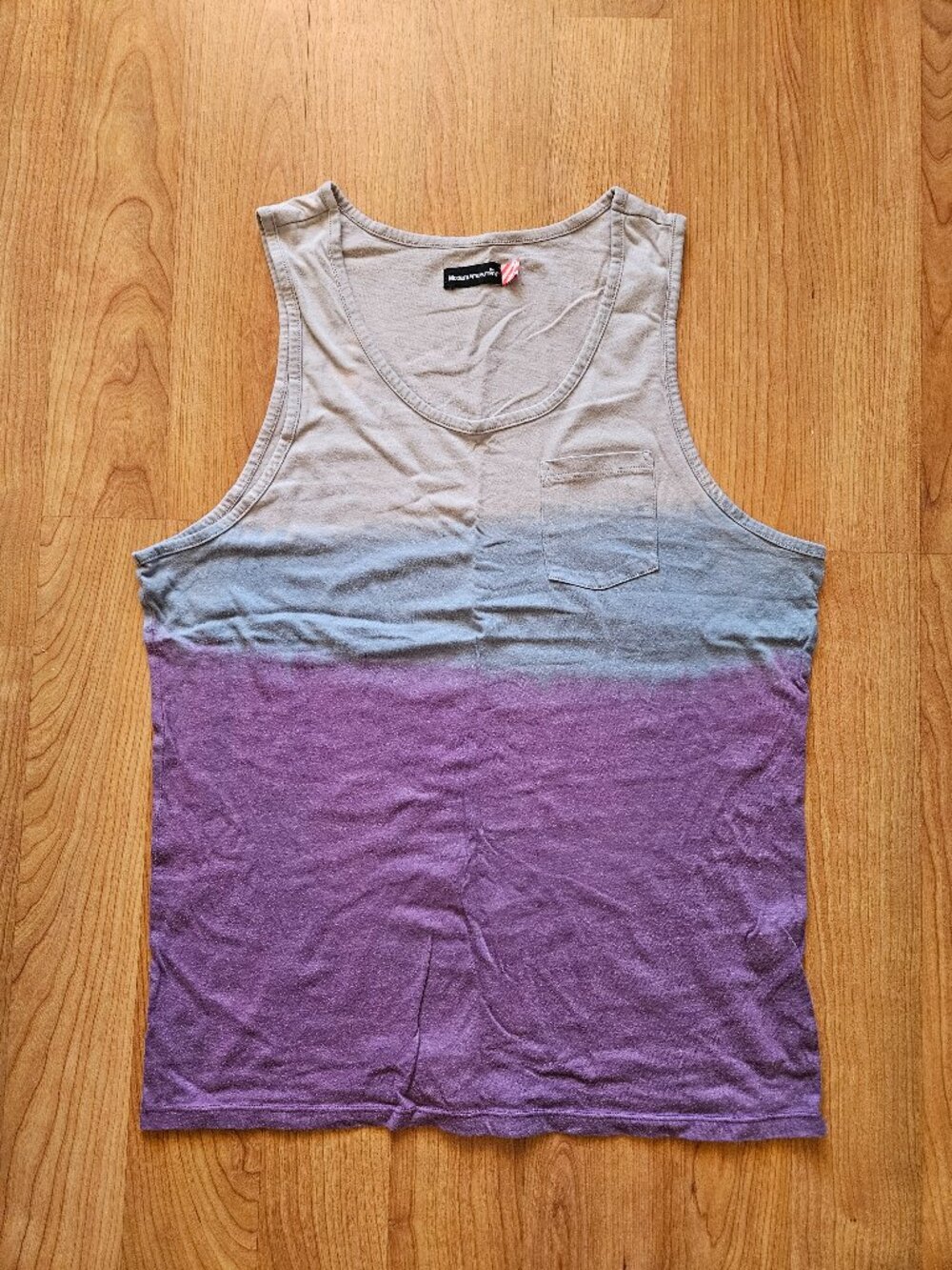 Soft! Men's Modern Amusement Ombre Purple/Light Blue/gGay Tank - Medium